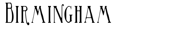 Birmingham font preview
