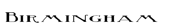 Birmingham font preview