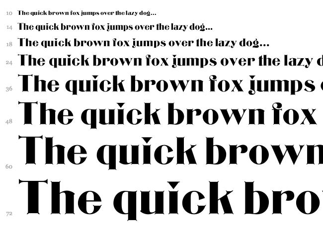 Bizarre font waterfall