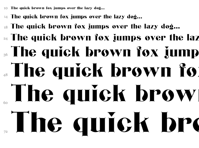 Bizarrerie font waterfall