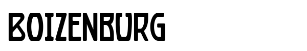 Boizenburg font