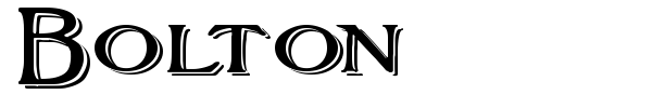 Bolton font