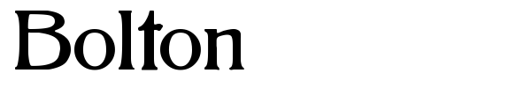 Bolton font preview