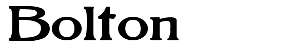 Bolton font preview