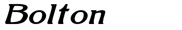 Bolton font preview