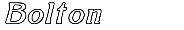 Bolton font preview