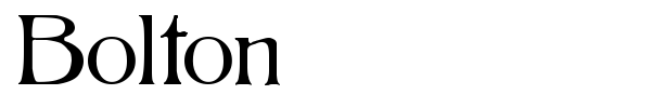 Bolton font preview