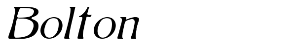 Bolton font preview