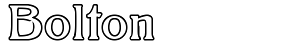 Bolton font preview