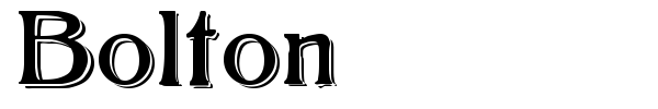 Bolton font preview