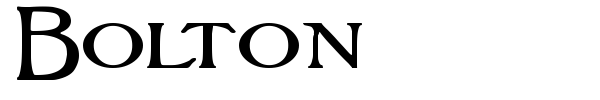 Bolton font preview