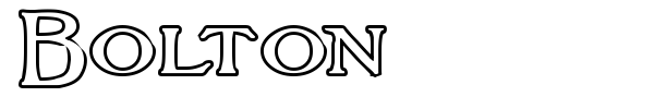 Bolton font preview