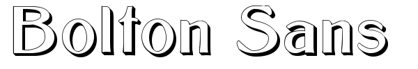 Bolton Sans font