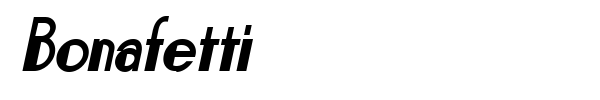 Bonafetti font preview