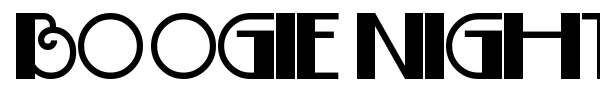 Boogie Nights NF font