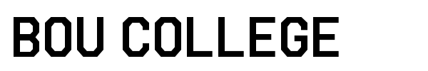 Bou College font