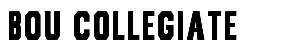 Bou Collegiate font