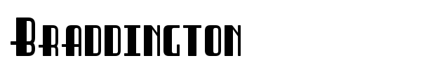 Braddington font