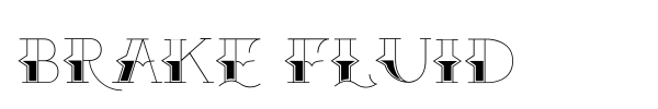 Brake Fluid font