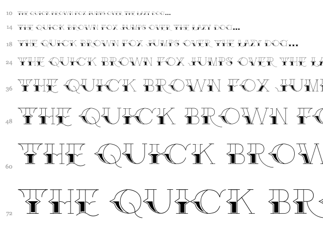 Brake Fluid font waterfall