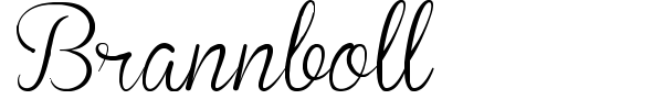 Brannboll font