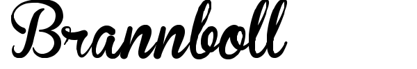 Brannboll font preview