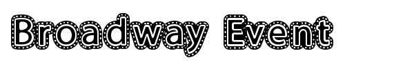 Broadway Event font