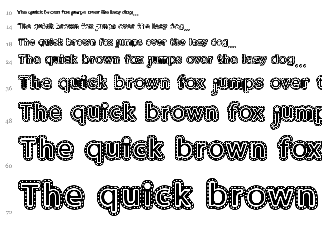 Broadway Event font waterfall