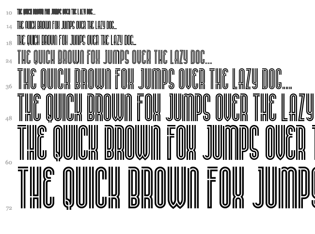 Buenos Aires NF font waterfall