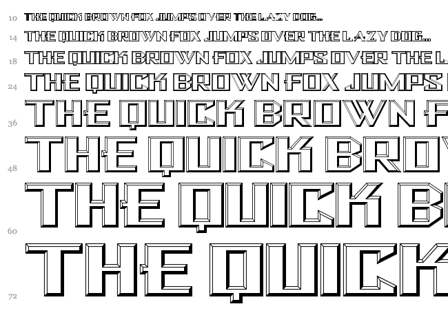 Bulwark NF font waterfall