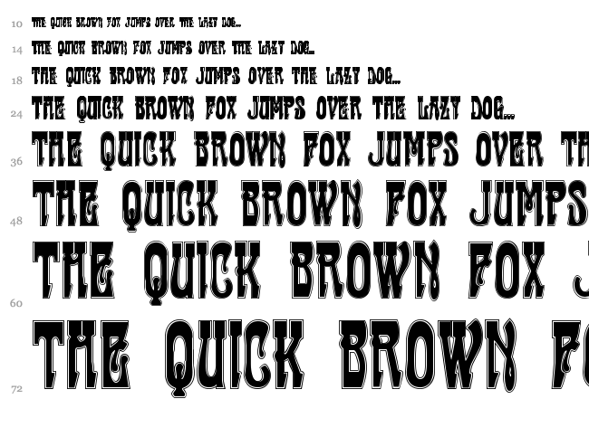 Cabaret font waterfall