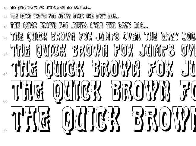 Cabaret font waterfall