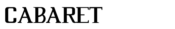 Cabaret font