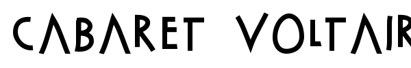 Cabaret Voltaire font