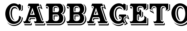 Cabbagetown font preview