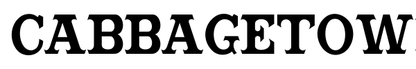 Cabbagetown font preview
