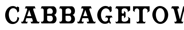 Cabbagetown font preview