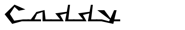 Caddy font preview