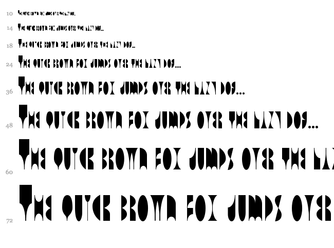 Capriccio font waterfall