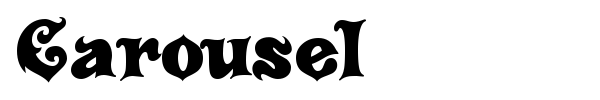 Carousel font