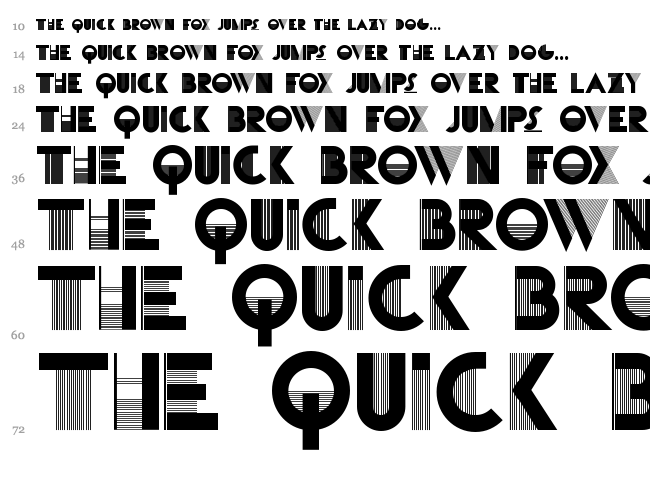 Cassandra font waterfall