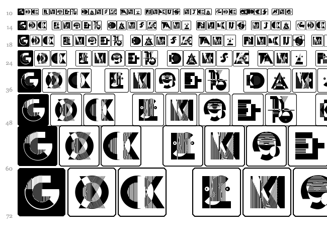 Cassandra font waterfall