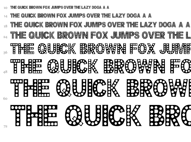 Cheerful Party font waterfall