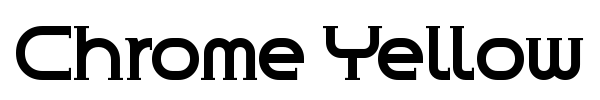 Chrome Yellow font