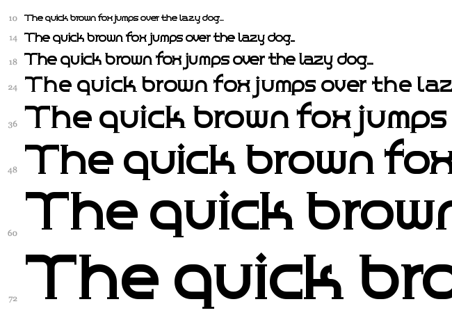 Chrome Yellow font waterfall