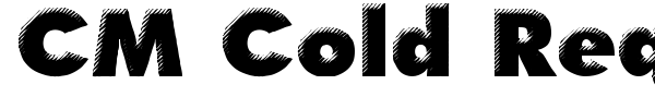 CM Cold Request font