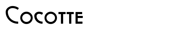 Cocotte font