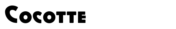 Cocotte font preview