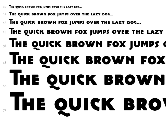 Cocotte font waterfall