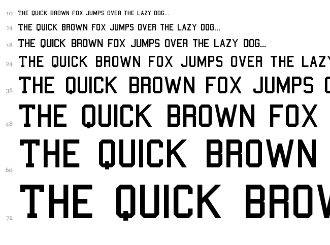 College font waterfall